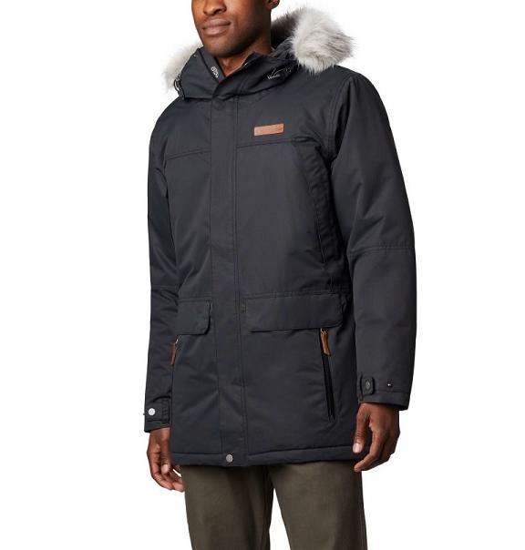 Columbia South Canyon Parkas Black For Men's NZ87645 New Zealand